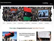 Tablet Screenshot of libyauprisingarchive.com